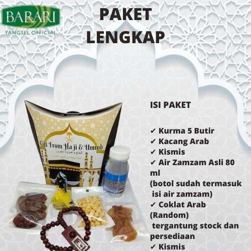 

[ISI 50 PCS] Paket Oleh Oleh Haji dan Umroh Goody Bag