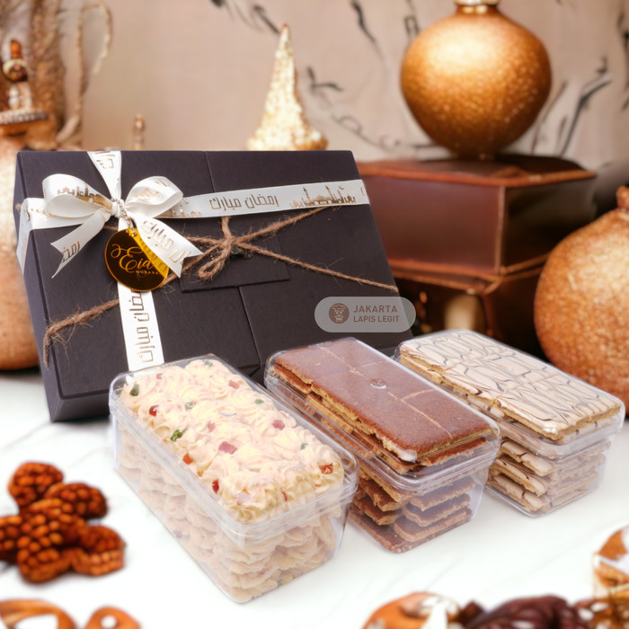 

PARCEL HAMPERS 3 KUE KERING PREMIUM COOKIES PARSEL RAMADHAN LEBARAN