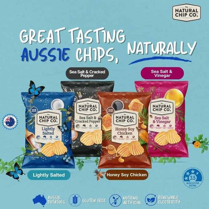 

NATURAL CHIPS CO AUSTRALIAN CHIPS HONEY SOY - KERIPIK KENTANG RASA AYAM MADU