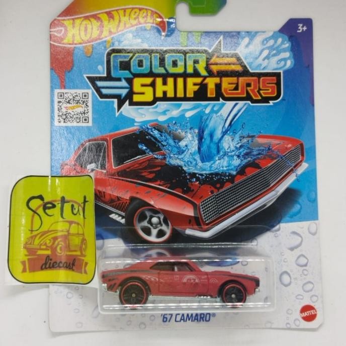 HOT WHEELS HOTWHEELS COLOR SHIFTER 67 CAMARO MERAH HITAM