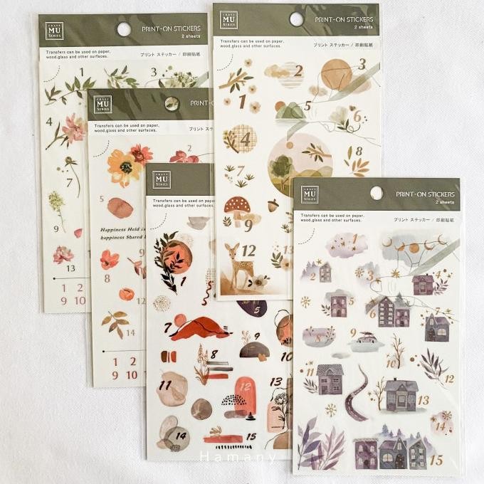 

MU PRINT-ON STICKER - DATES