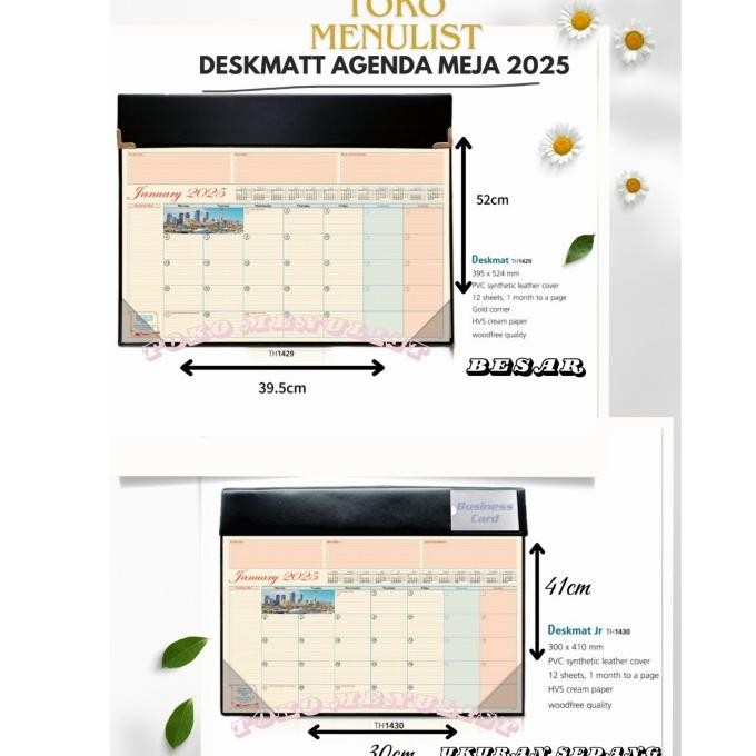 

ORIGINAL AGENDA 2023 AGENDA MEJA TABLE PLANNER DESKMATT UKURAN SEDANG