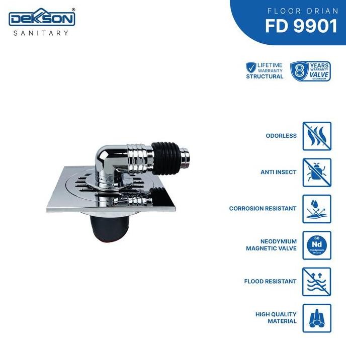 DEKKSON LUBANG SARINGAN AIR LANTAI KAMAR MANDI FLOOR DRAIN FLOOR DRAIN FD 9901