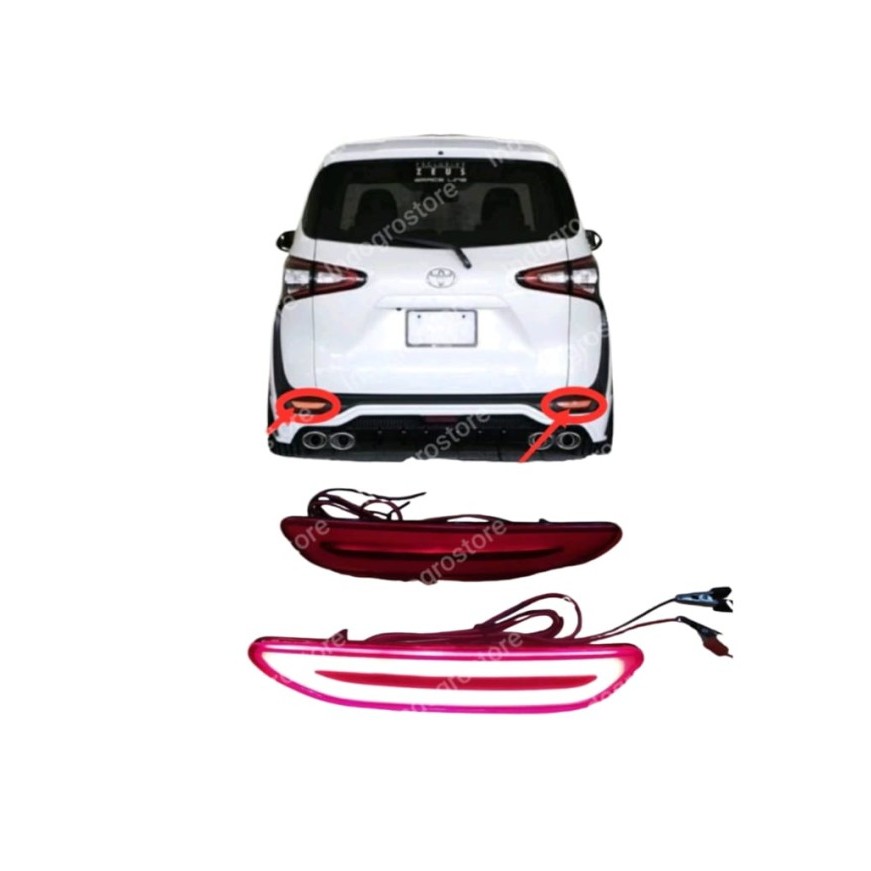 Led Bumper Toyota Sienta / Mata Kucing Sienta