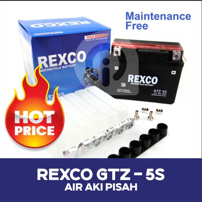 Accu Aki Motor Gtz-5S Rexco - Maintenance Free