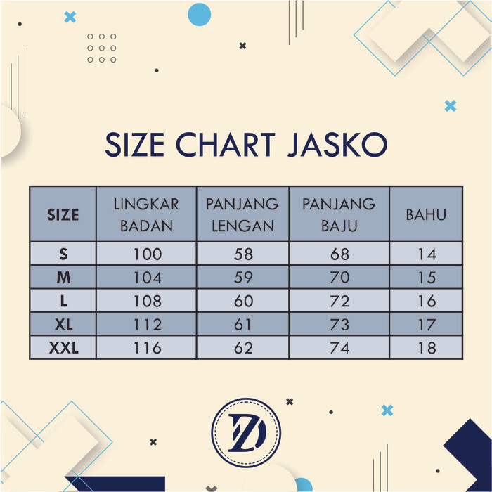 Jasko Jas Koko Dezain Polos Opnaisel Warna Krem {TerlarisBest Seller}