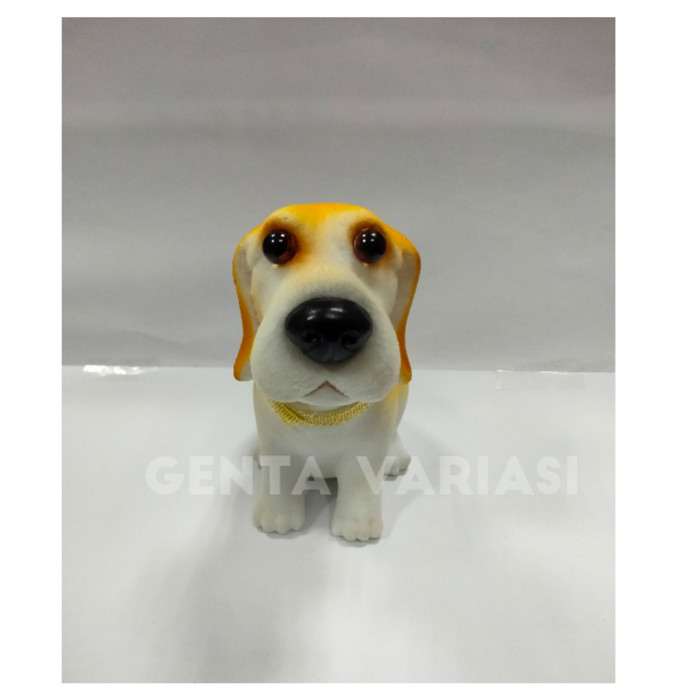 READY BONEKA DASHBOARD / BONEKA PAJANGAN HEWAN ANJING BEAGLE