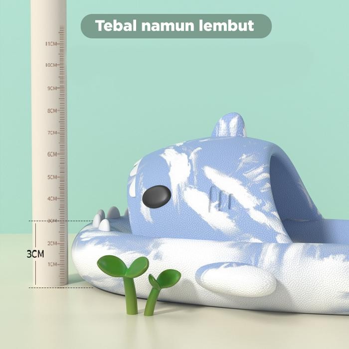 Greenland Sandal Hiu Dewasa Lucu Sendal Baby Shark Dewasa Kekinian Sandal Hiu Sandal Shark Empuk Dan