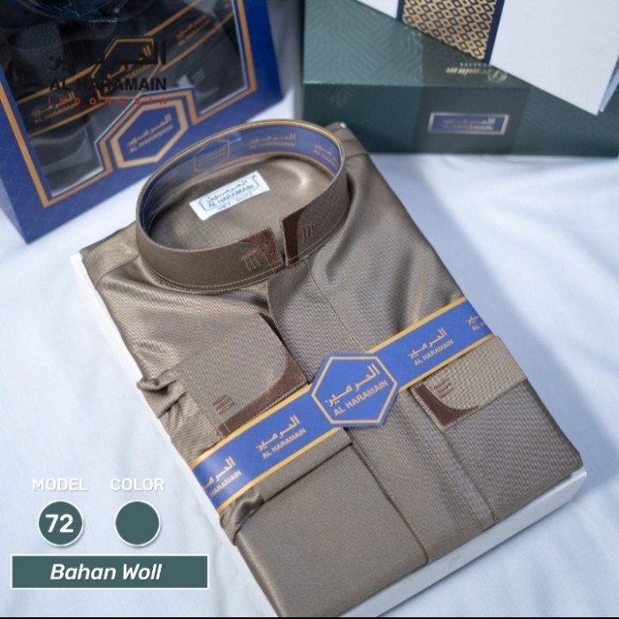 Al Haramain Woll Premium Terbaru/Jubah Woll/Gamis Woll {TerlarisBest Seller}