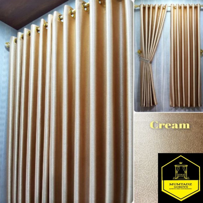 Grosir Gorden Blackout Glossy Hordeng Premium Polos Embos Tebal