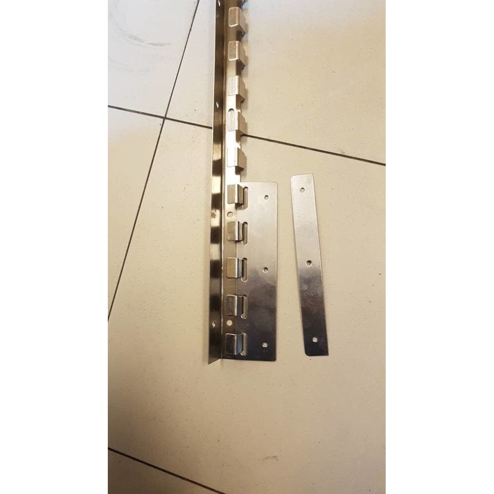 Banyak Dicari Bracket Rel Penggantung Tirai Pvc 100Cm Stainless Steel