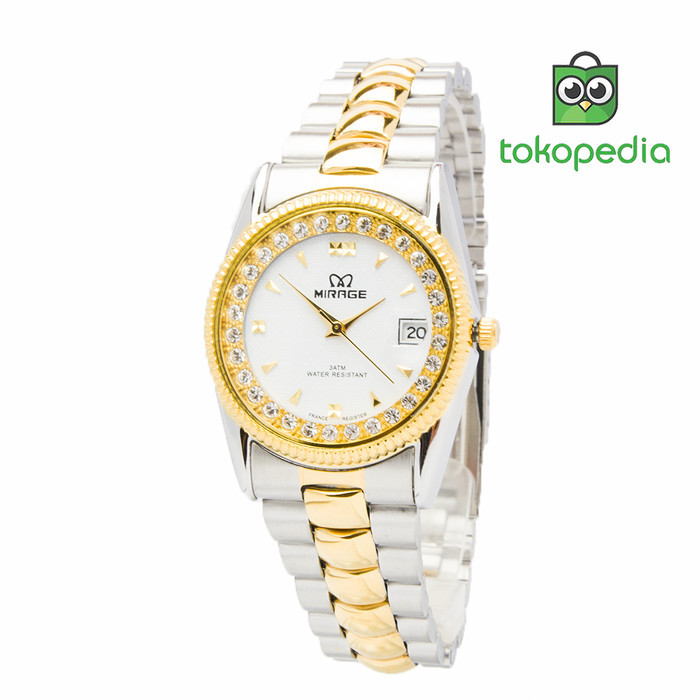 MIRAGE JAM TANGAN WANITA RX COMB SILVER/GOLD/WHITE