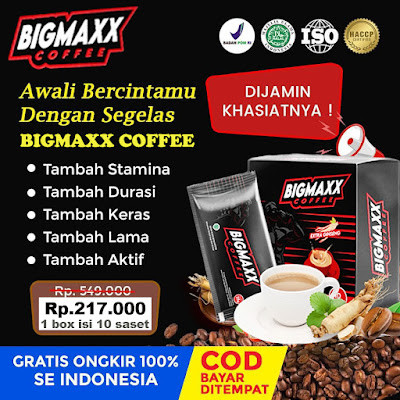 

[Sudah BPOM] BIGMAXX Coffee Kopi Stamina Pria Tahan Lama Kuat Terbukti Efektif Extra Gingseng