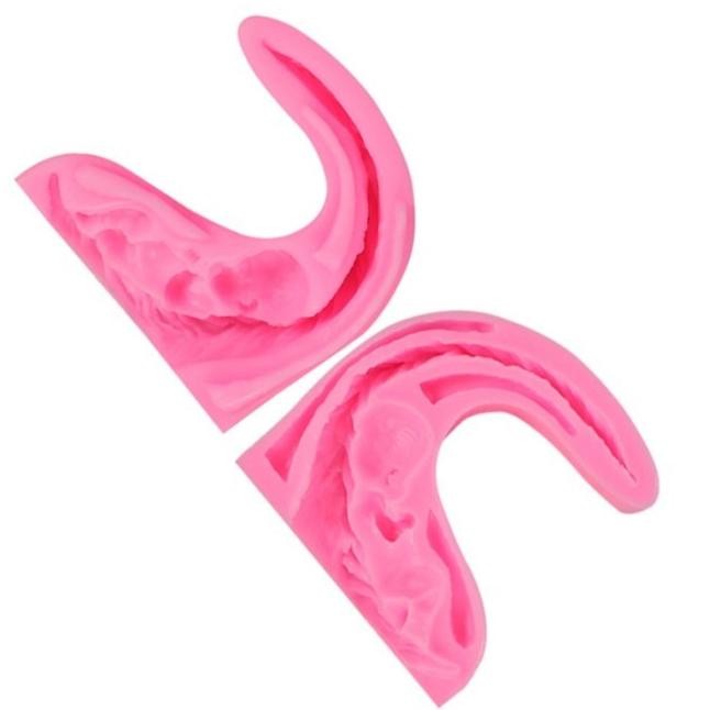 PROMO / TERMURAH CETAKAN KUE / COKLAT BENTUK PISANG BAHAN SILIKON TERBAIK