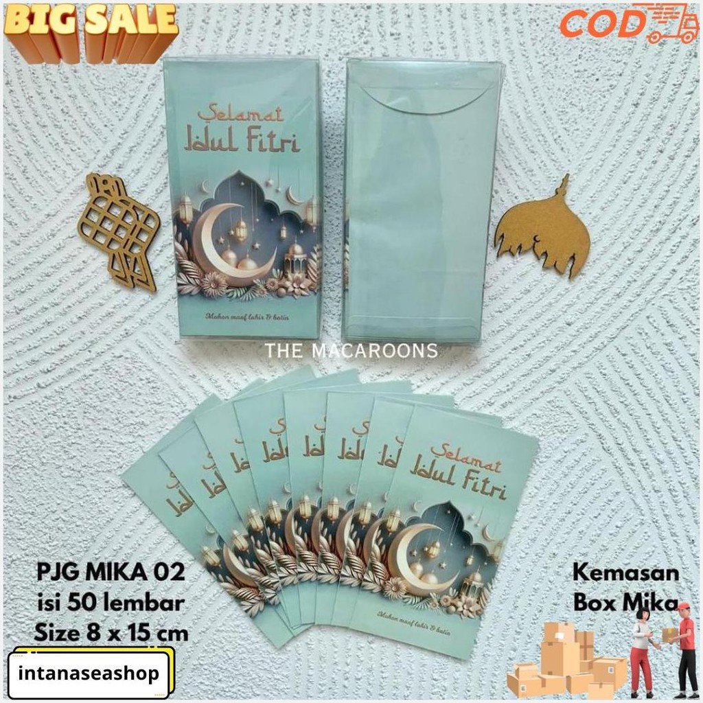 

Amplop Lebaran Mika Panjang Isi 25 Dan 50 - Idul Fitri Angpao Thr Ramadhan - Eid Mubarak - Amplop Murah Premium Original Produk