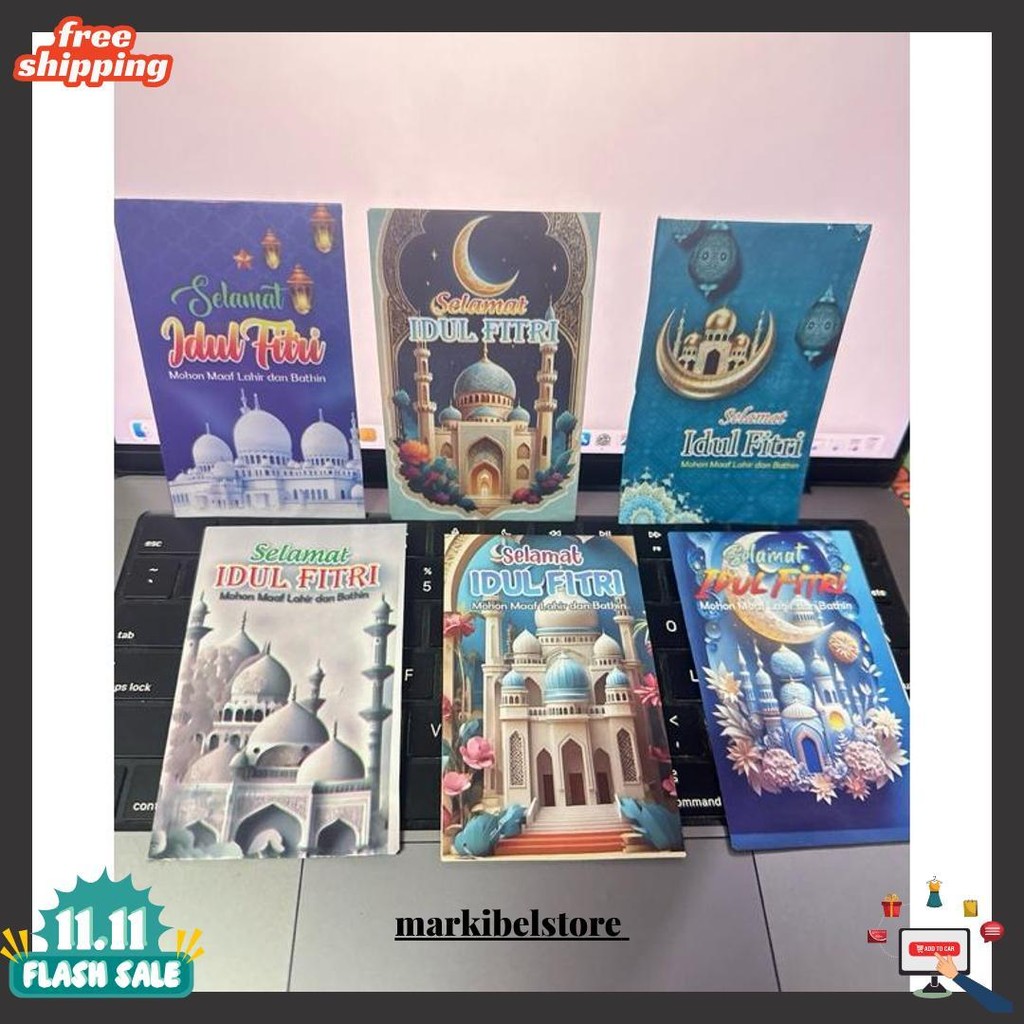 

100Pcs Amplop Lebaran Idul Fitri Karakter Lucu Isi Amplop Mini Grosir Bisa Cod