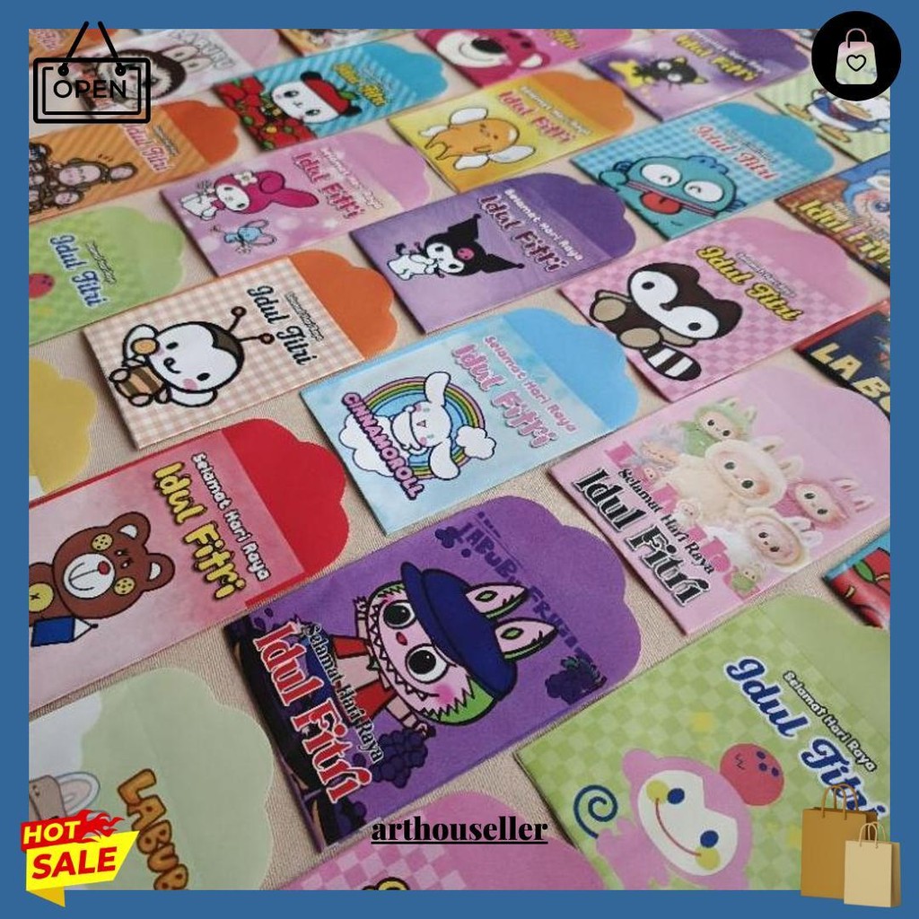 

Labubu & Sanrio. Amplop Lebaran Medium Sudah Di Lem Siap Jual(Isi 8) Termurah Banget