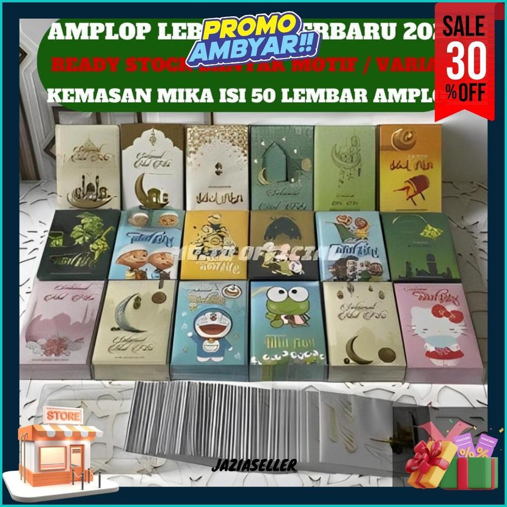 

Amplop Lebaran Idul Fitri (Isi 50 Lembar) Amplop Karakter Angpao Thr Gift Lebaran Hari Raya Eid Mubarak Terbaru Cod