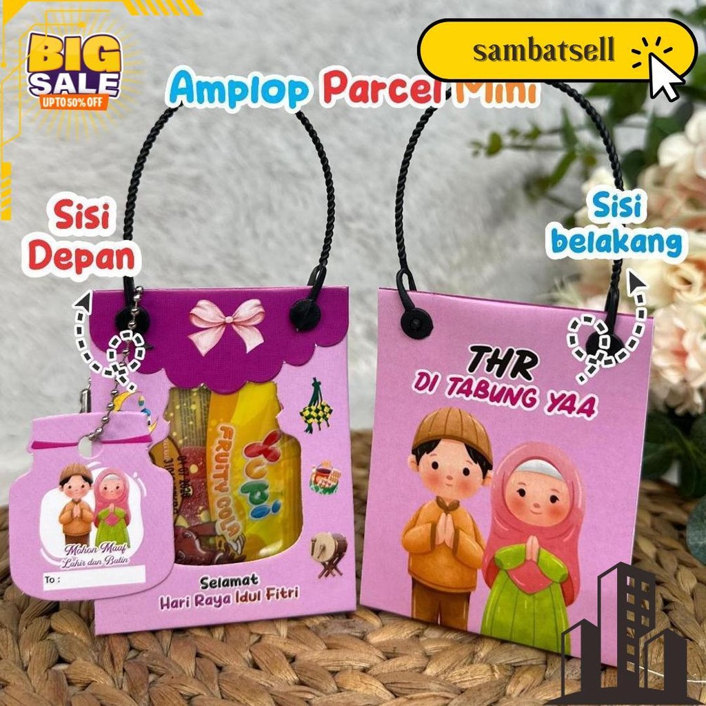 

8 Pcs Parcel Mini Amplop Lebaran Model Tas Termurah Banget