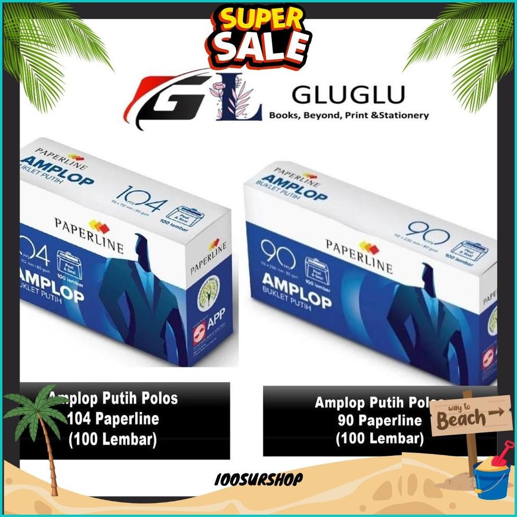 

Amplop Merk Paperline No 104 / No 90 Harga 1 Pack Isi 100Pcs Cod