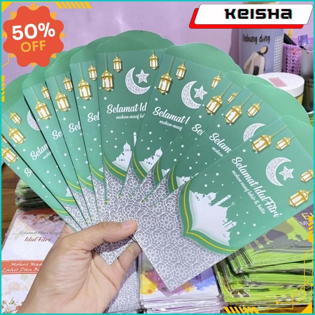 

[10 Pcs] Amplop Lebaran Besar Edisi Kartun Islami | Uang Tanpa Dilipat Terlaris