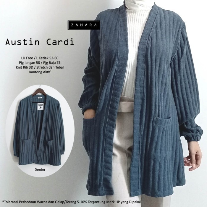 JAKET WANITA CARDIGAN MOROCCO CARDI OUTER JUMBO MAT KNIT RAJUT TEBAL