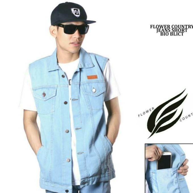 Promo Rompi Jeans Pria/Jaket Rompi Hoody Jeans Pria/Hoody Jeans Rompi Pria