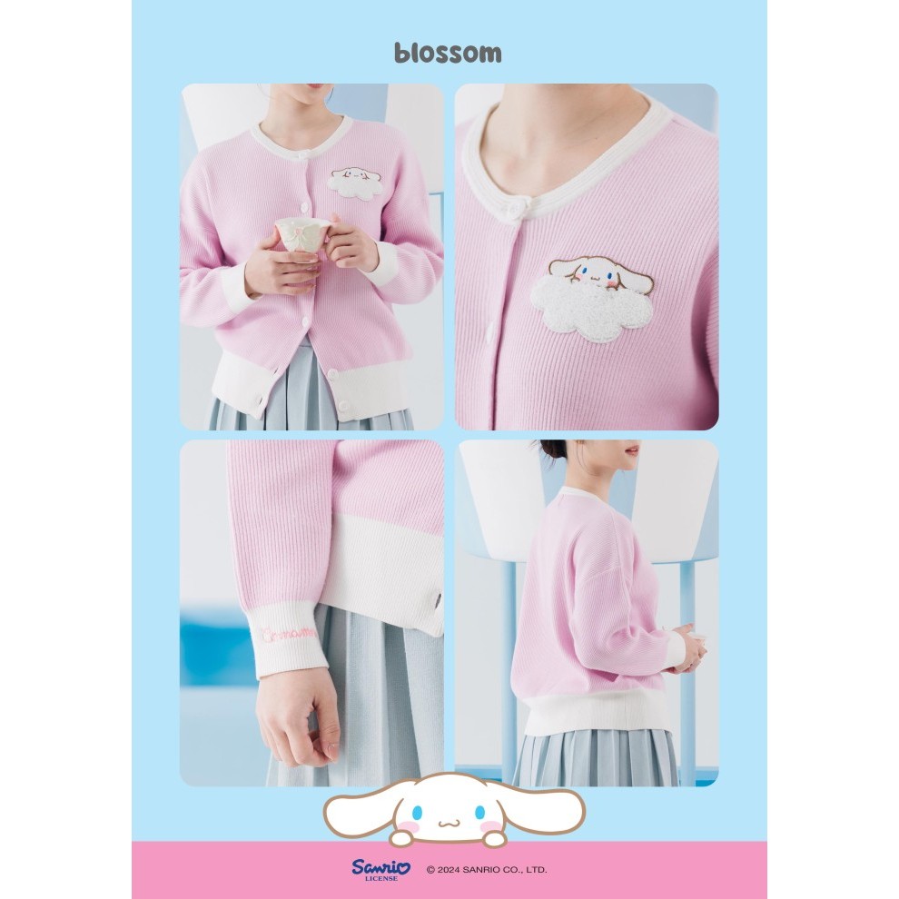 BEBEPLUM FOR SANRIO CINNAMOROLL - CINNAMOROLL CLOUD CARDIGAN