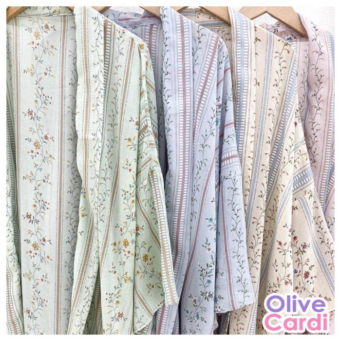 OUTER JUMBO, LD 156. LONG FLORIST CARDI, MIDI, BIG SIZE. XXXXL. SIFON