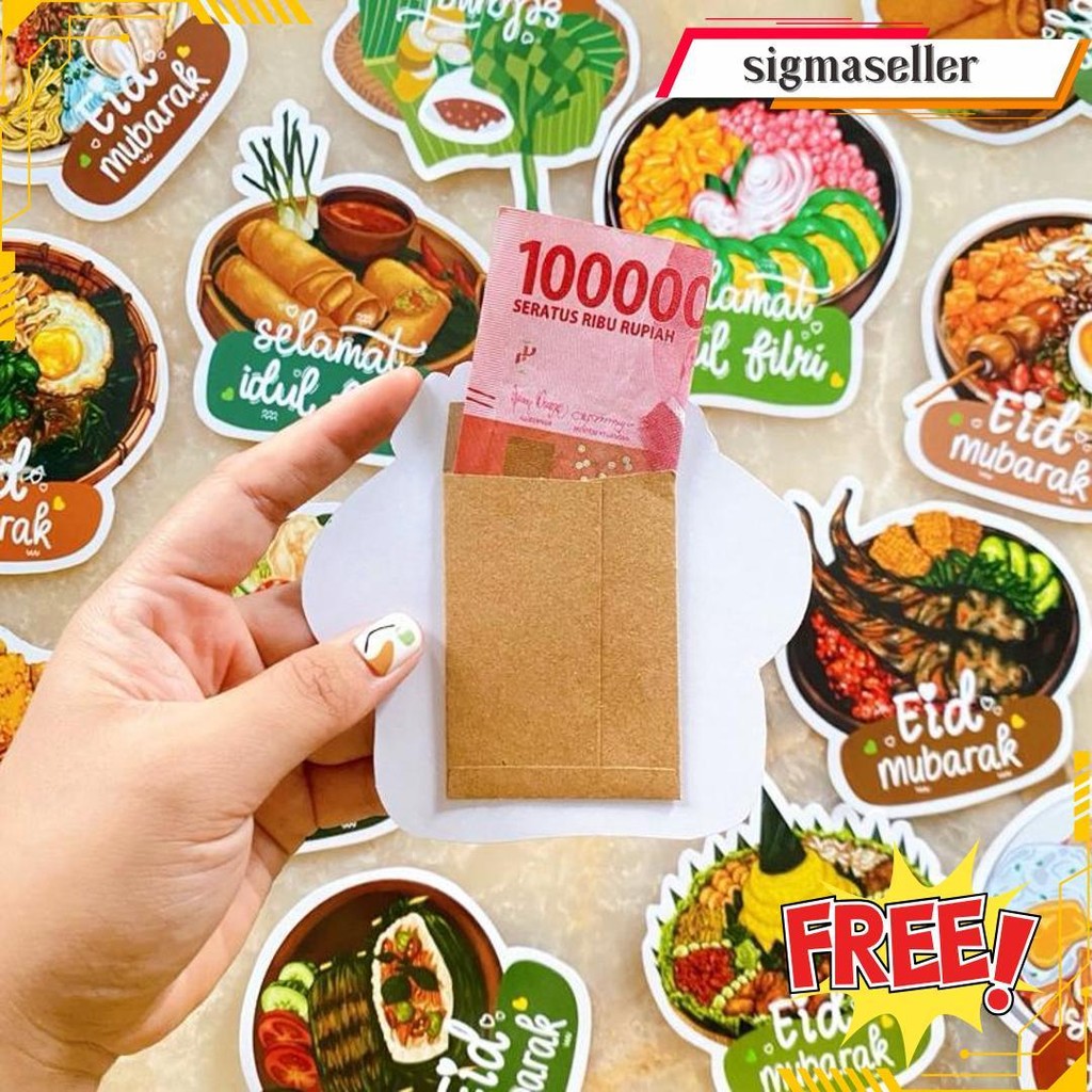 

[25 Pcs] Amplop Lebaran 3D Gratis Ongkir