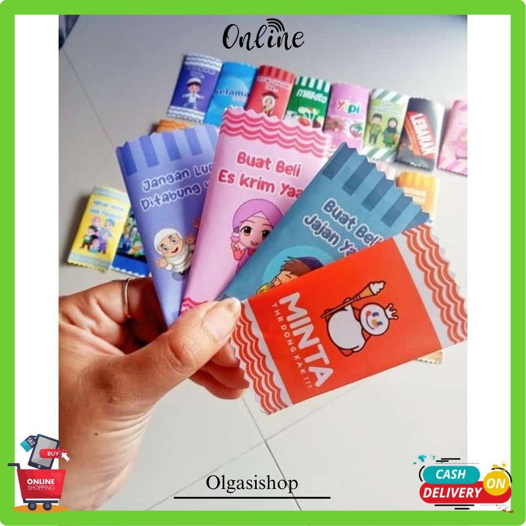 

Amplop Lebaran Bentuk Permen Isi 25 Pcs ( Masih Lembaran Tanpa Dobel Tipe) Gratis Ongkir
