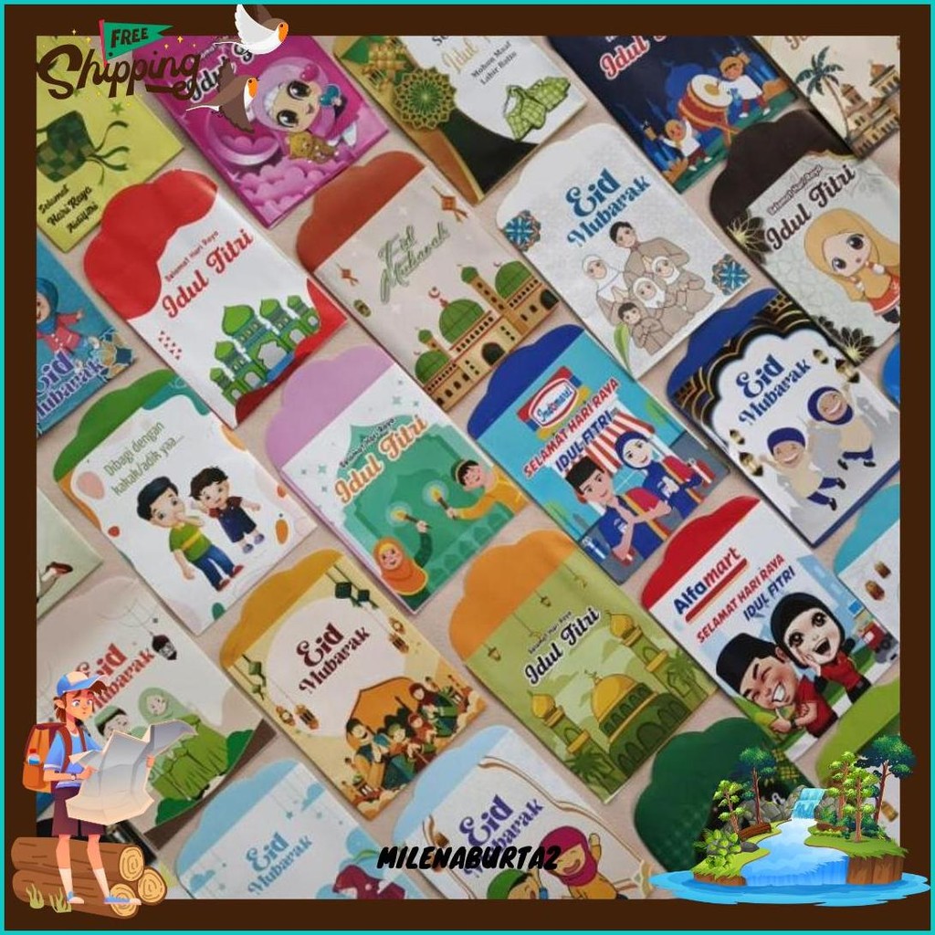 

Muslim. Amplop Lebaran Medium Sudah Jadi Glossy(Isi 8) Gratis Ongkir