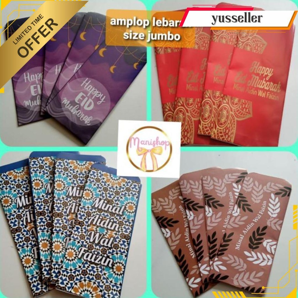 

(Isi 10Pcs)Amplop /Angpao Lebaran /Thr Jumbo Siap Kirim