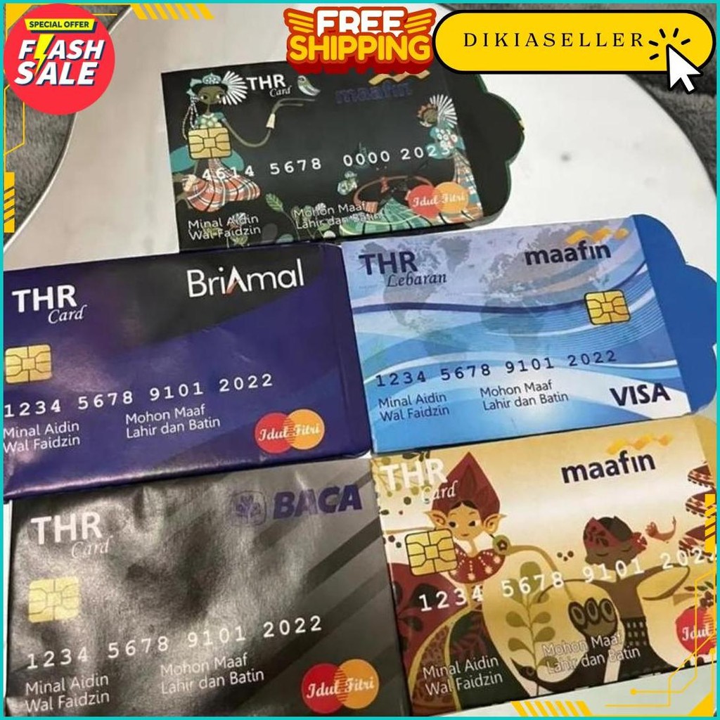 

10Pcs Amplop Lebaran Motif Uang / Atm Idul Fitri Termurah Siap Kirim