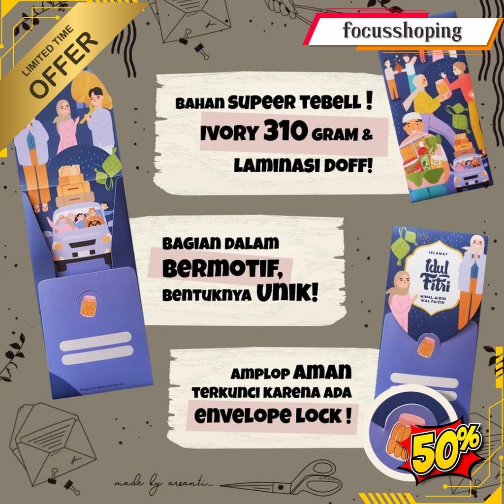 

Amplop Lebaran Super Tebal Premium Anti Lecek Anti Letoy Motif Banyak Termurah Banget
