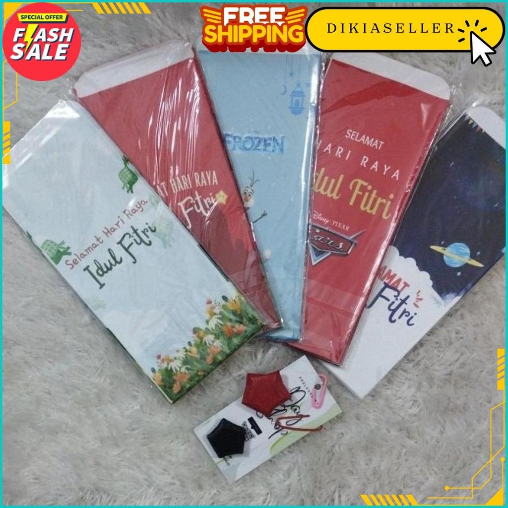 

(10Pcs) Amplop Lebaran 7X16Cm | Inday Shop Terlaris