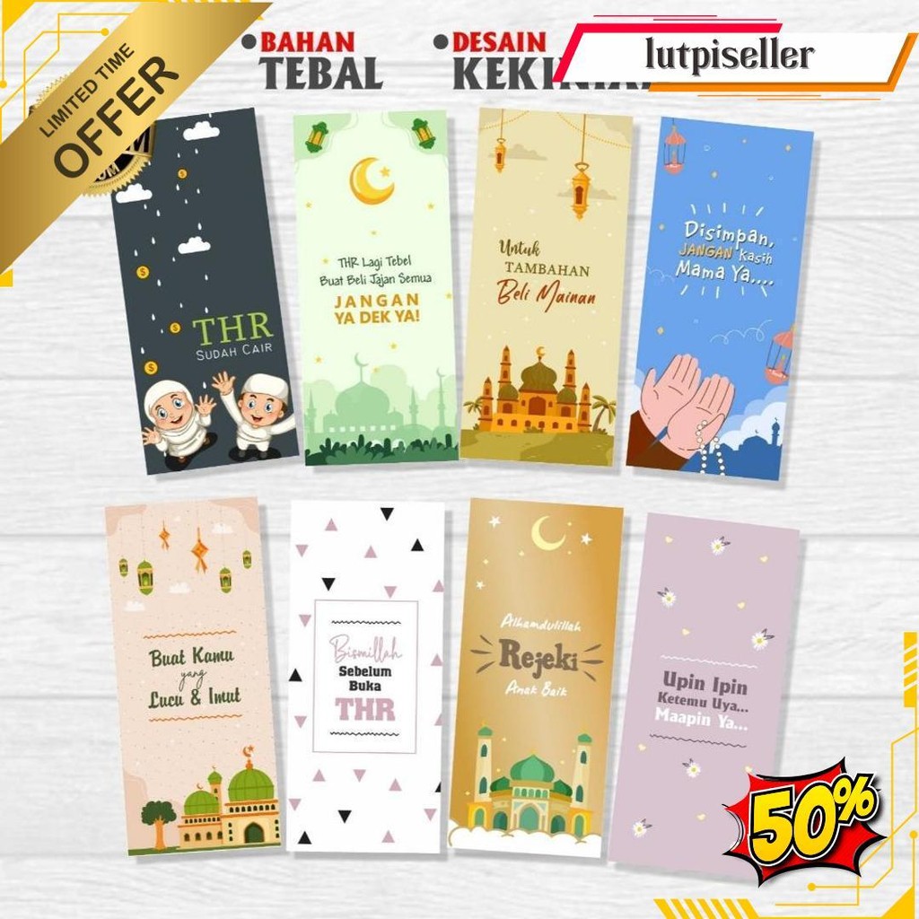 

Amplop Lebaran Hari Raya Idul Fitri Eksklusif Premium Custom Unik Lucu Kekinian Murah Tebal 2025 Bisa Cod