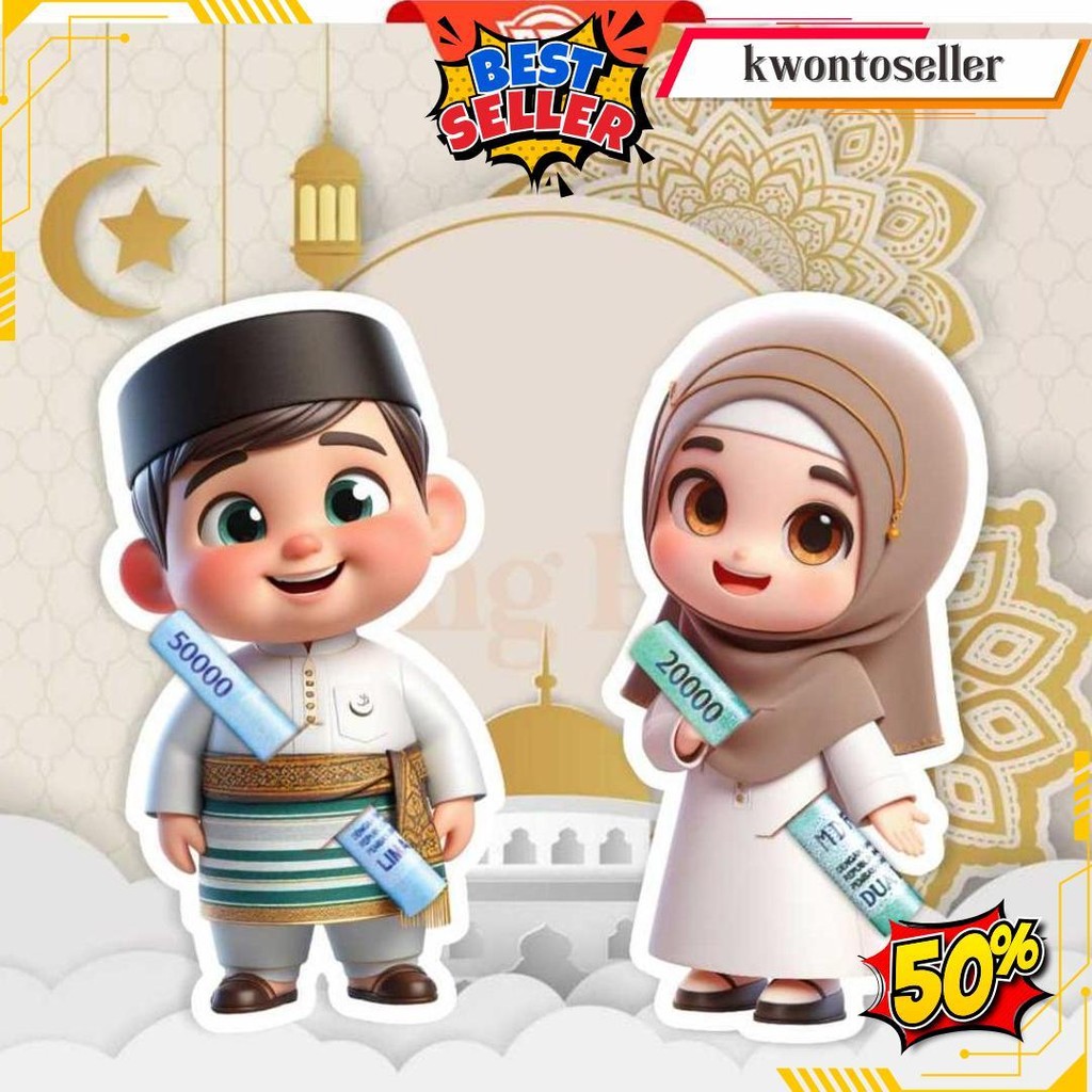 

3 Pack Amplop Lebaran Karakter 3D Amplop Idul Fitri Amplop Peluk Uang Angpao Amplop Lebaran Siap Kirim