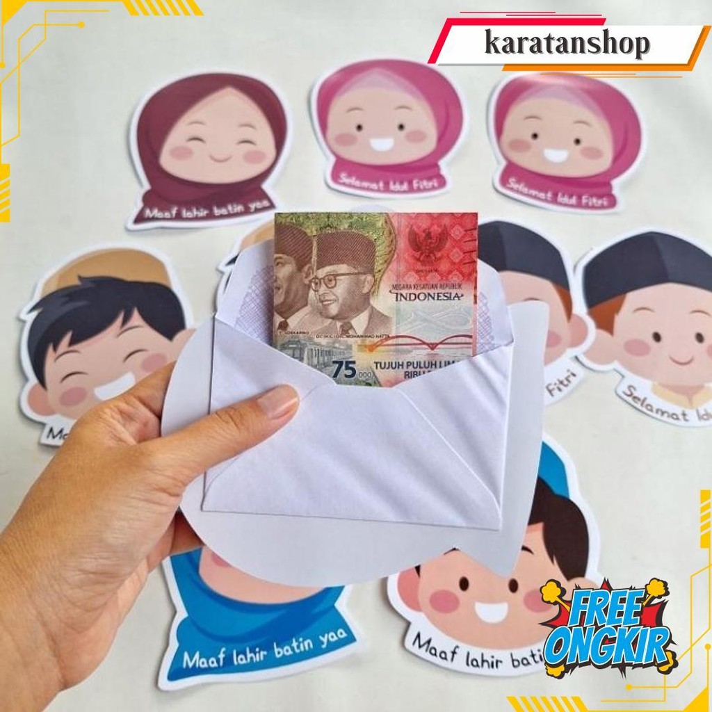 

Amplop Lebaran Lucu 3D - Motif Kids/Food/Fauna (10 Pcs) Cod