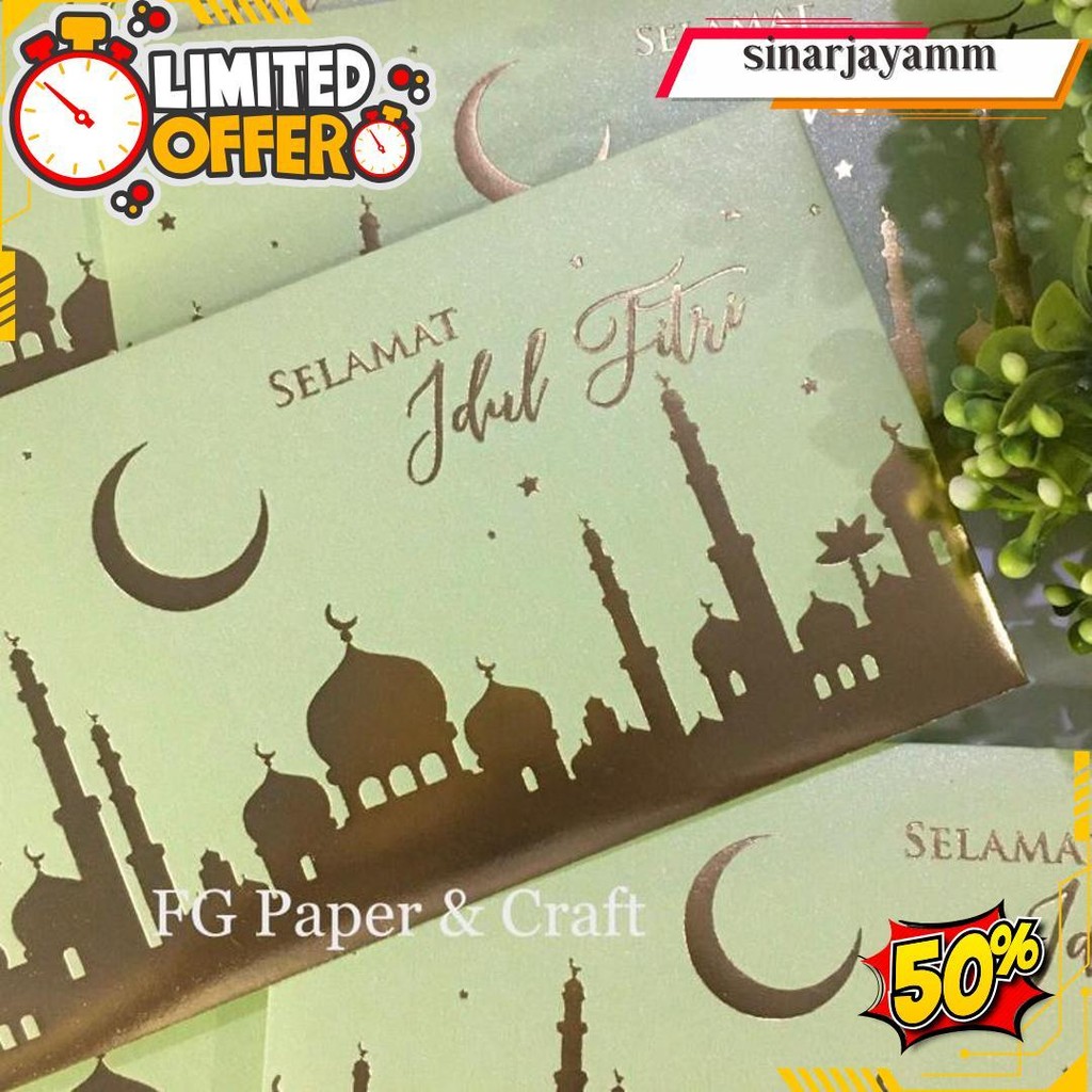 

Amplop Lebaran Idul Fitri Elegant Ramadhan Mosque 5Pcs By Fgpaper Gratis Ongkir