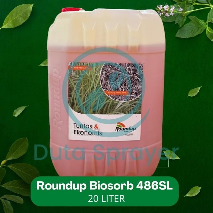 TERBARU - ROUNDUP 486 SL 20 liter Herbisida Pembasmi Rumput 20 liter
