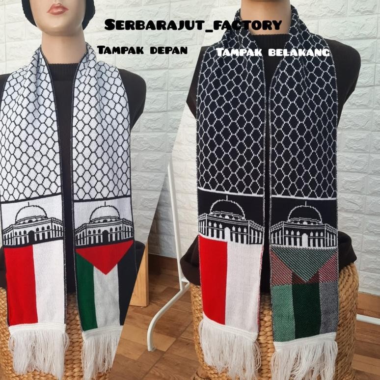 Syal Palestina / Syal Palestina Rajut/Syal Palestina Premium