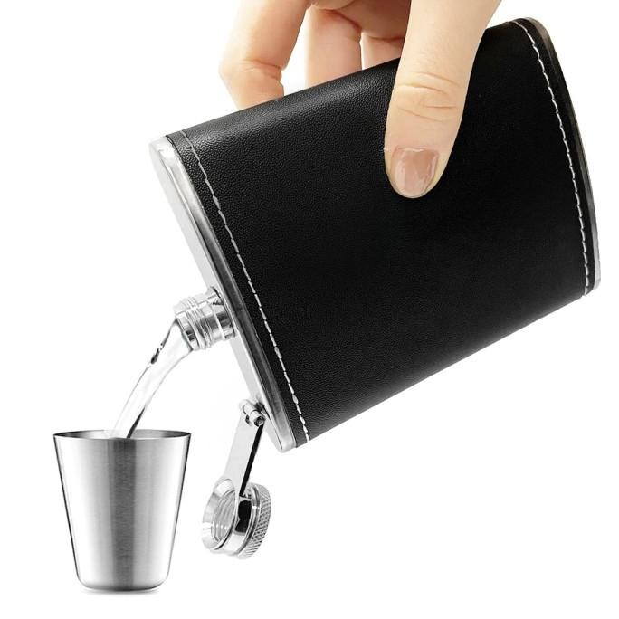 Murah Botol Hip Flask Bottle 8 Oz Alcohol Minuman Alkohol Stainless Steel