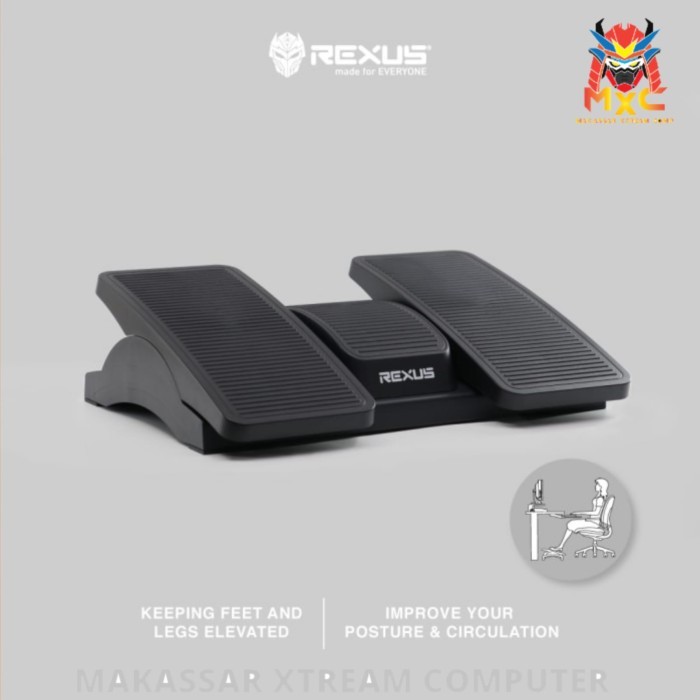 TERLARIS Rexus Ergonomic Footrest Angle Pedestal