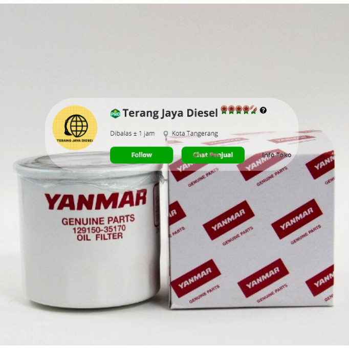 READY FILTER YANMAR 129150-35170 129150 35170