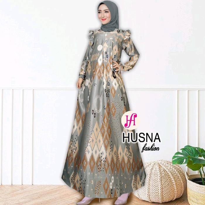 Gamis Maxmara Silk Premium Laura / Gamis Maxmara Lux Premium Terlaris Motif Kekinian / Gamis Maxmara