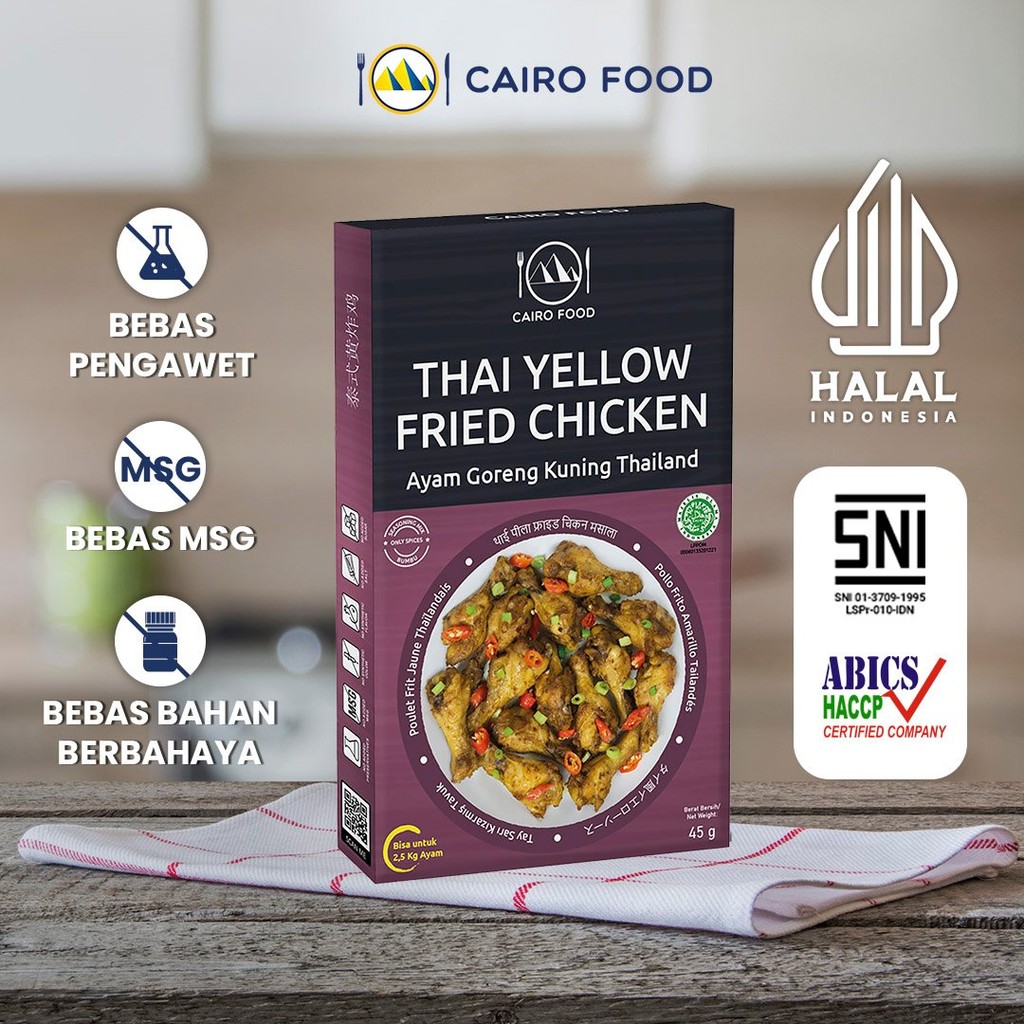 

Bumbu Ayam Goreng Kuning Thailand Non MSG - Cairo Food