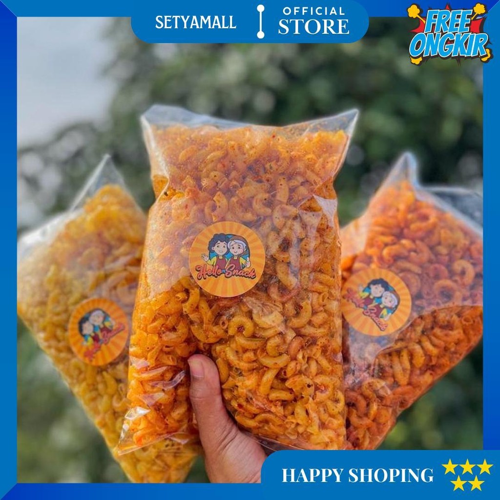 

Promo !!! 500Gr Makaroni Cikruh Pedas / Ext Pedas / Original Daun Jeruk. D Gratis Ongkir