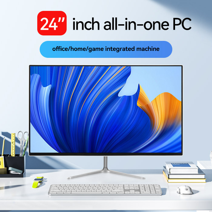 Komputer Full PC All-in-One Baru Terbaru HD Super Tipis Intel Core i3/i5/i7 24 inch