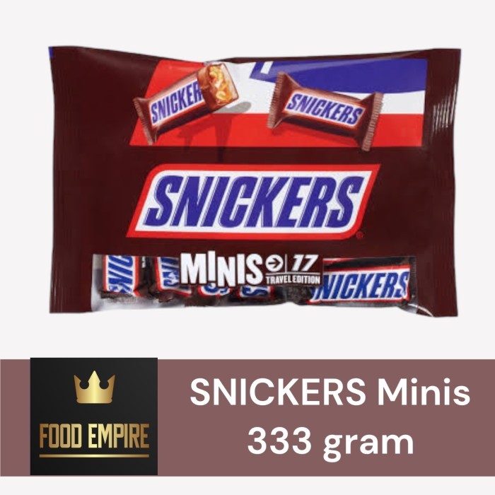 Snickers Minis 333 Gram Cokelat Snickers Mini